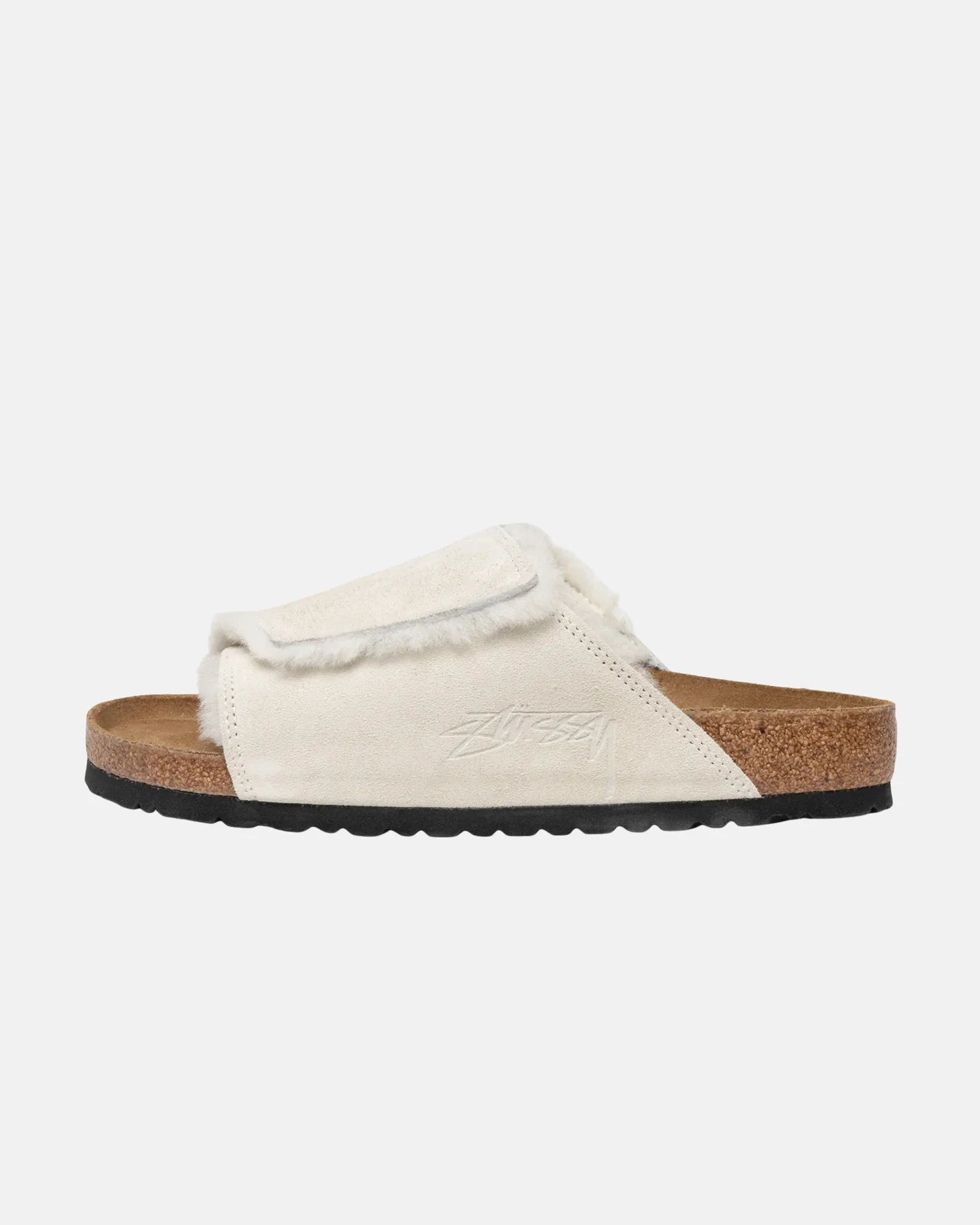Birkenstock x Stüssy Solana Shearling Slide Bone - 1027679