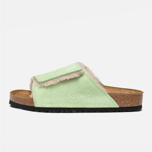 Birkenstock x Stüssy Solana Shearling Washed Green - 1027695