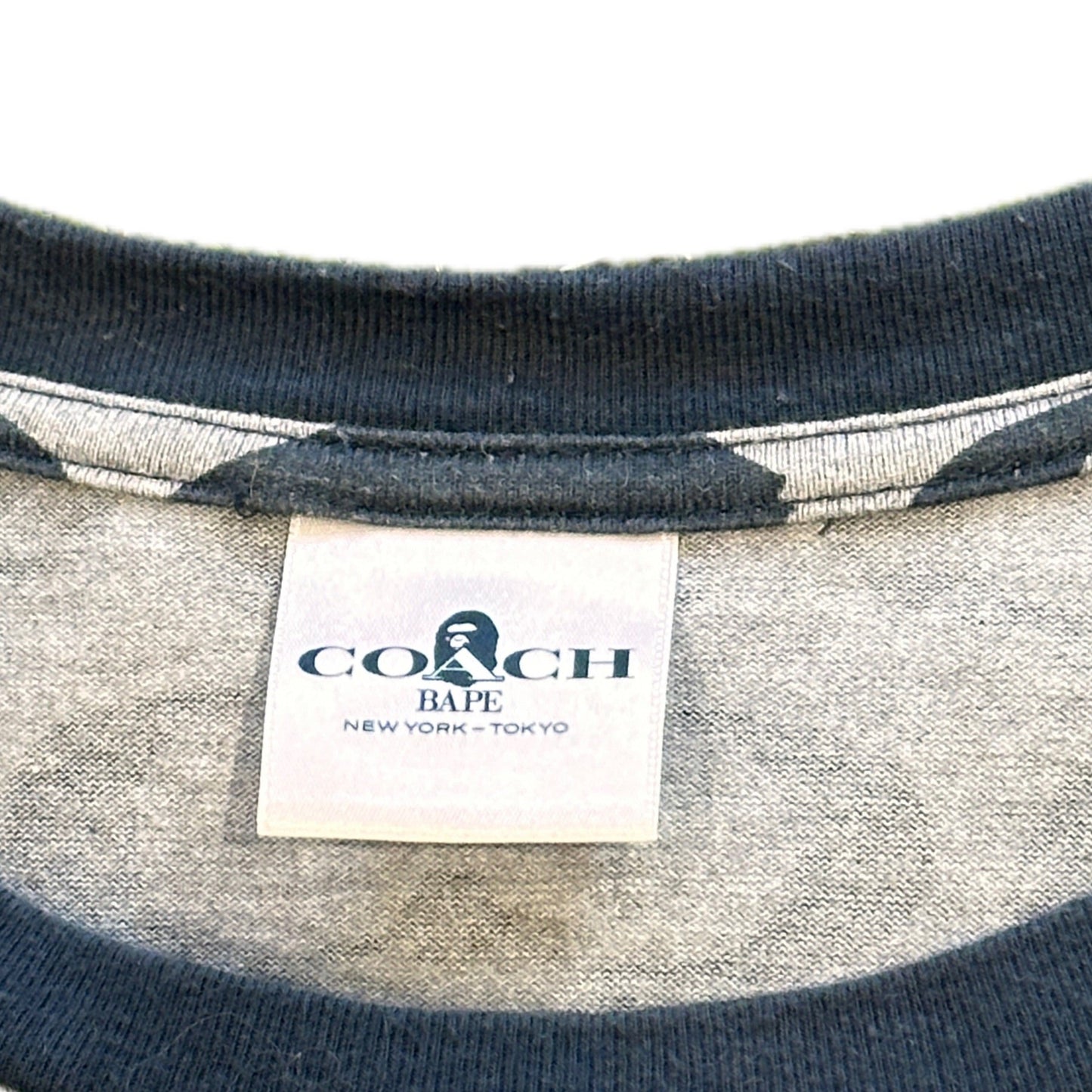 Bape x Coach Vintage Navy Tee Shirt (2021) - Size XXL