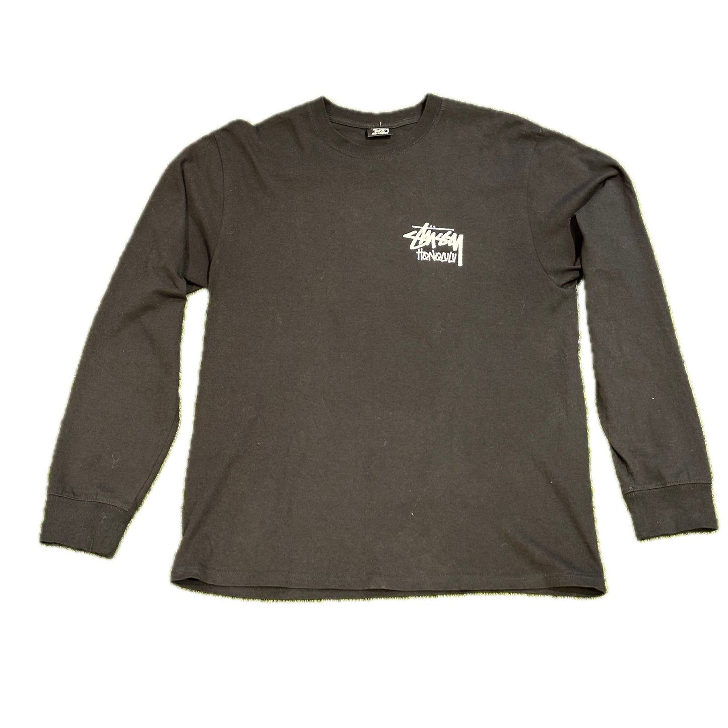 Stüssy Honolulu Chapter Store Long Sleeve Tee Shirt Black - Size M