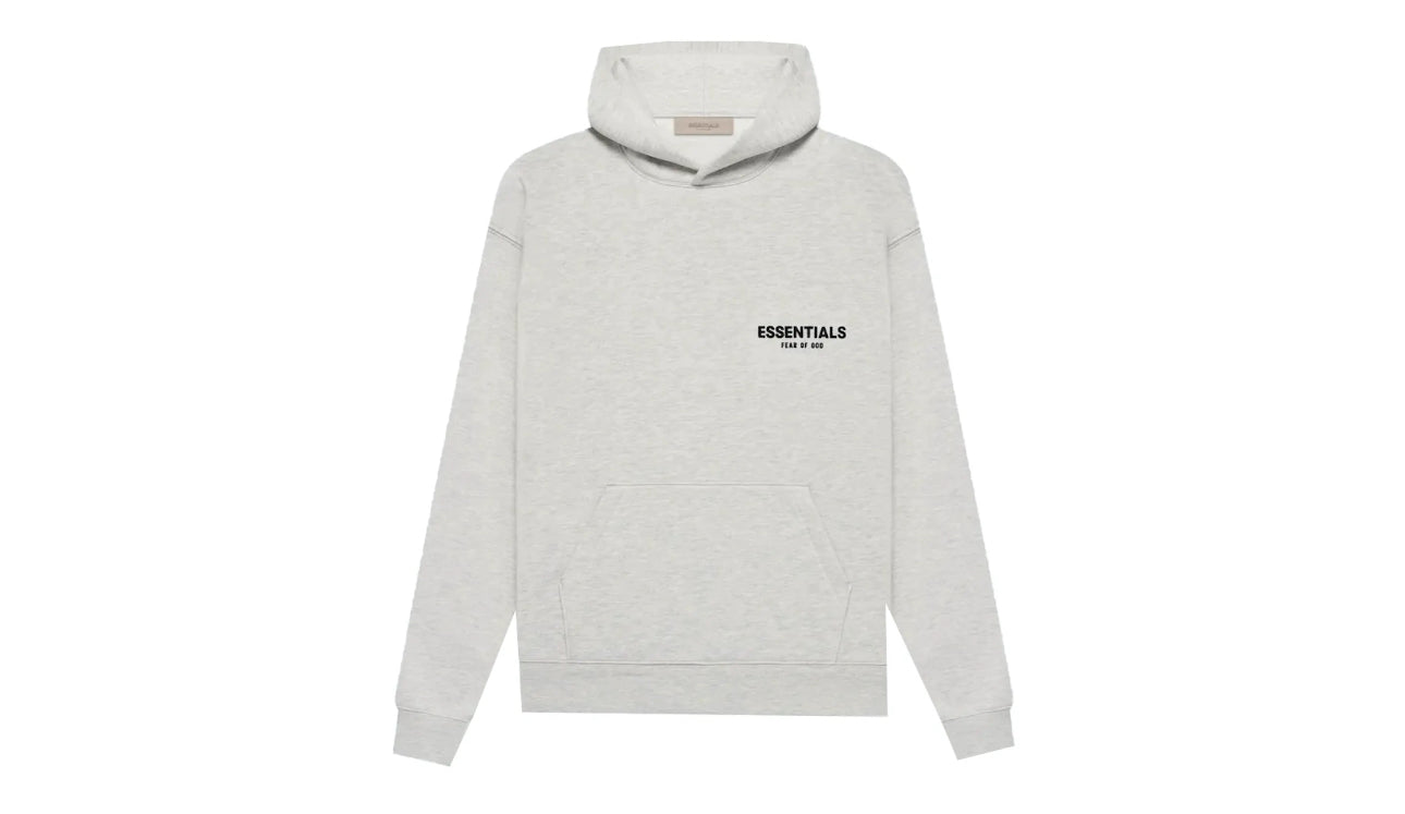 Essentials Fear of God Pullover Chest Logo Hoodie Light Oatmeal - 192BT212112F