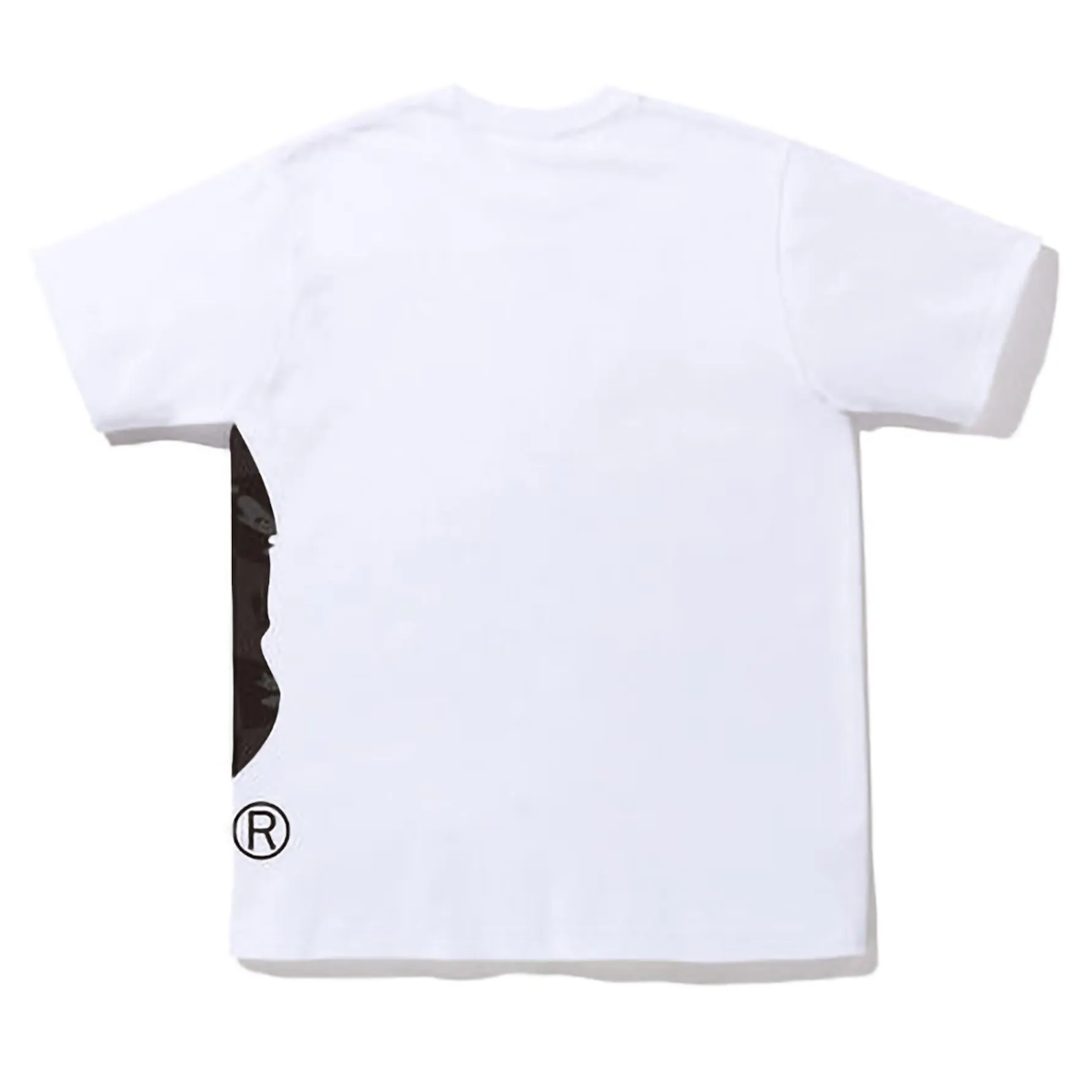 BAPE Distortion Side Big Ape Head Tee Shirt White Black (FW22)