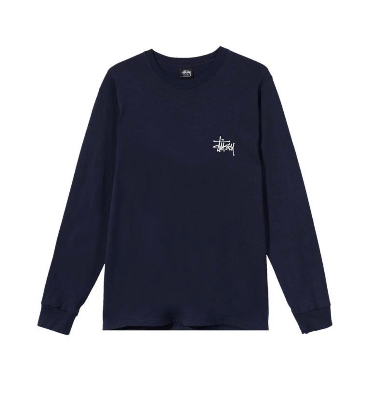 Stüssy Basic Long Sleeve Tee Shirt Navy