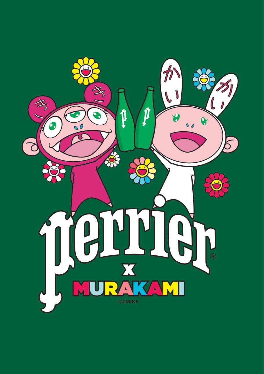 Perrier x Takashi Murakami 1L Limited KaiKai Kiki Edition Bottles