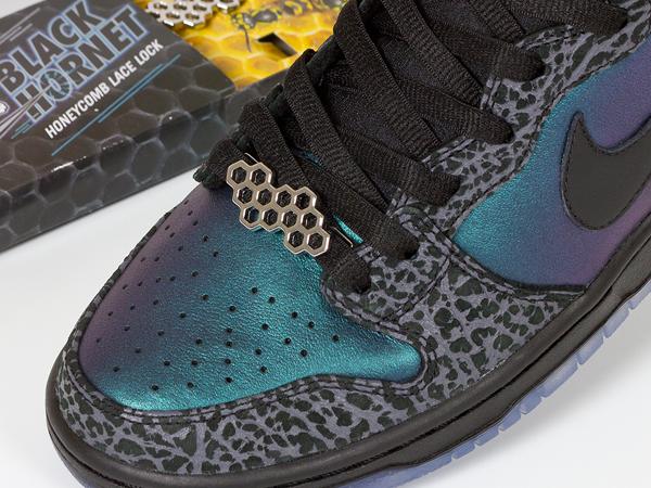 Fully Laced x Black Sheep Skate Shop Nike SB Black Hornet Special Honeycomb Lace Locks