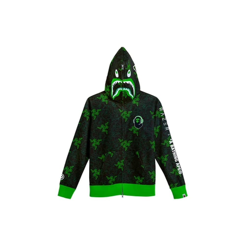 Bape x Razer Neon Camo Shark Full Zip Hoodie (SS22)