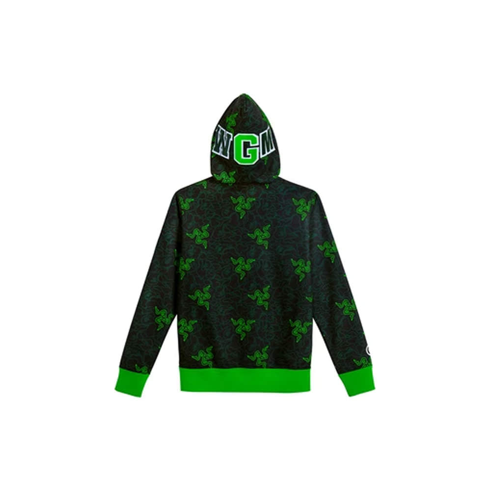 Bape x Razer Neon Camo Shark Full Zip Hoodie (SS22)