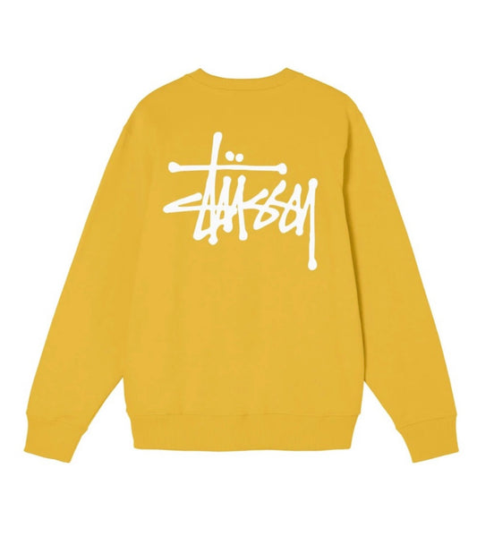 Stüssy Basic Crewneck Sweater Honey - 1914649