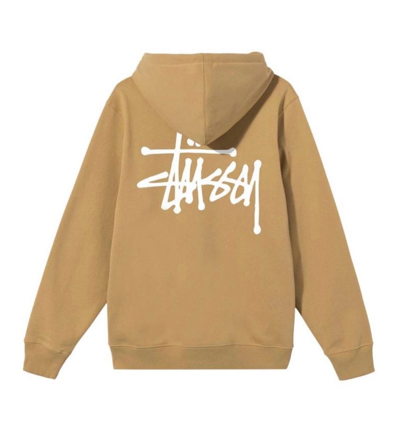 Stüssy Basic Zip Up Hoodie Khaki - 1974649