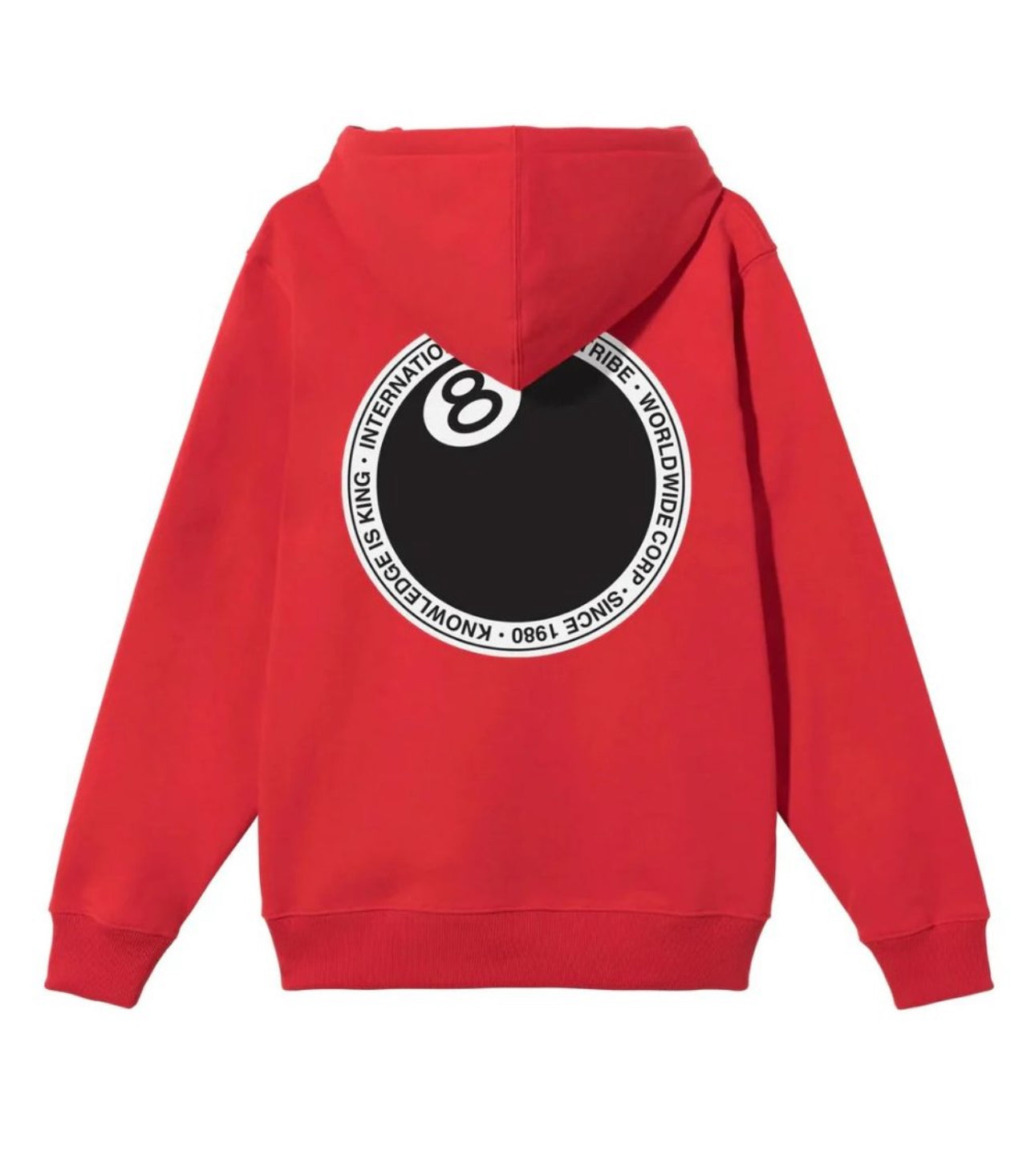 Stüssy 8 Ball Dot Hoodie Red