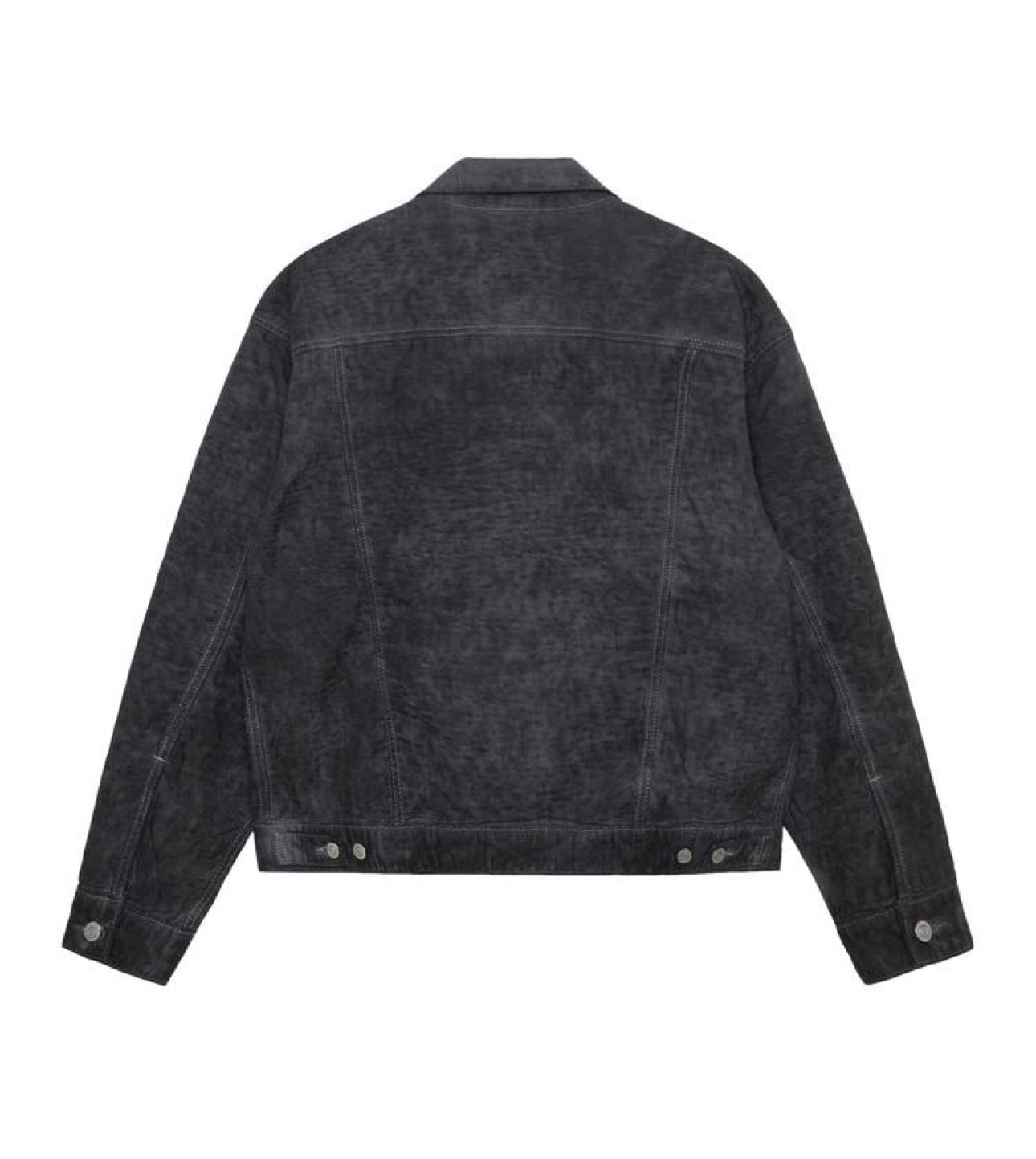 Stüssy x Levi's Dyed Jaquard Denim Truckers Jacket Black- A52160002