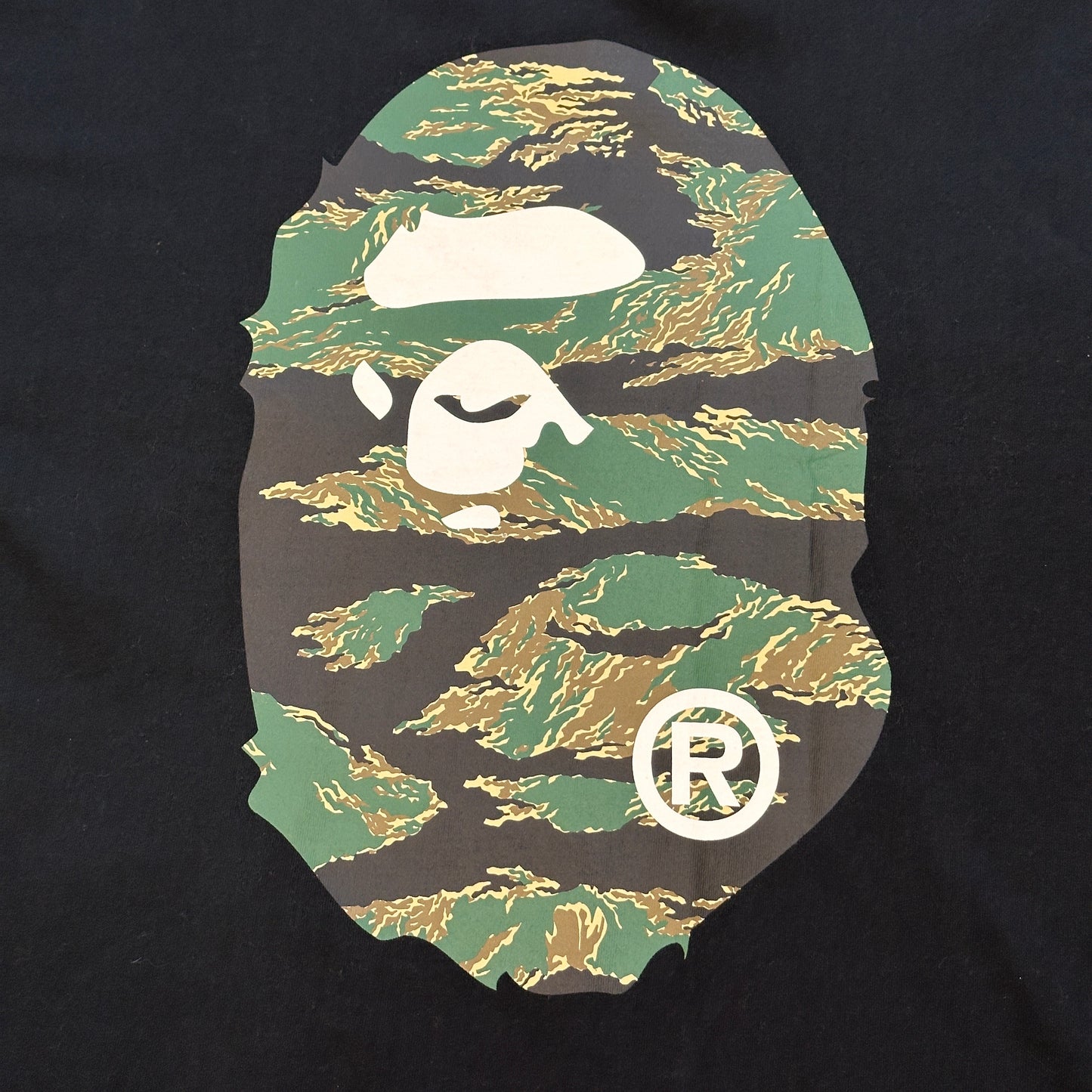 Bape ABC Camo Ape Head Vintage Tee Shirt Black