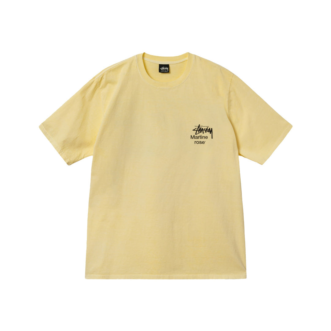 Stüssy x Martine Rose Collage Tee Shirt Lemon Pigment Dye