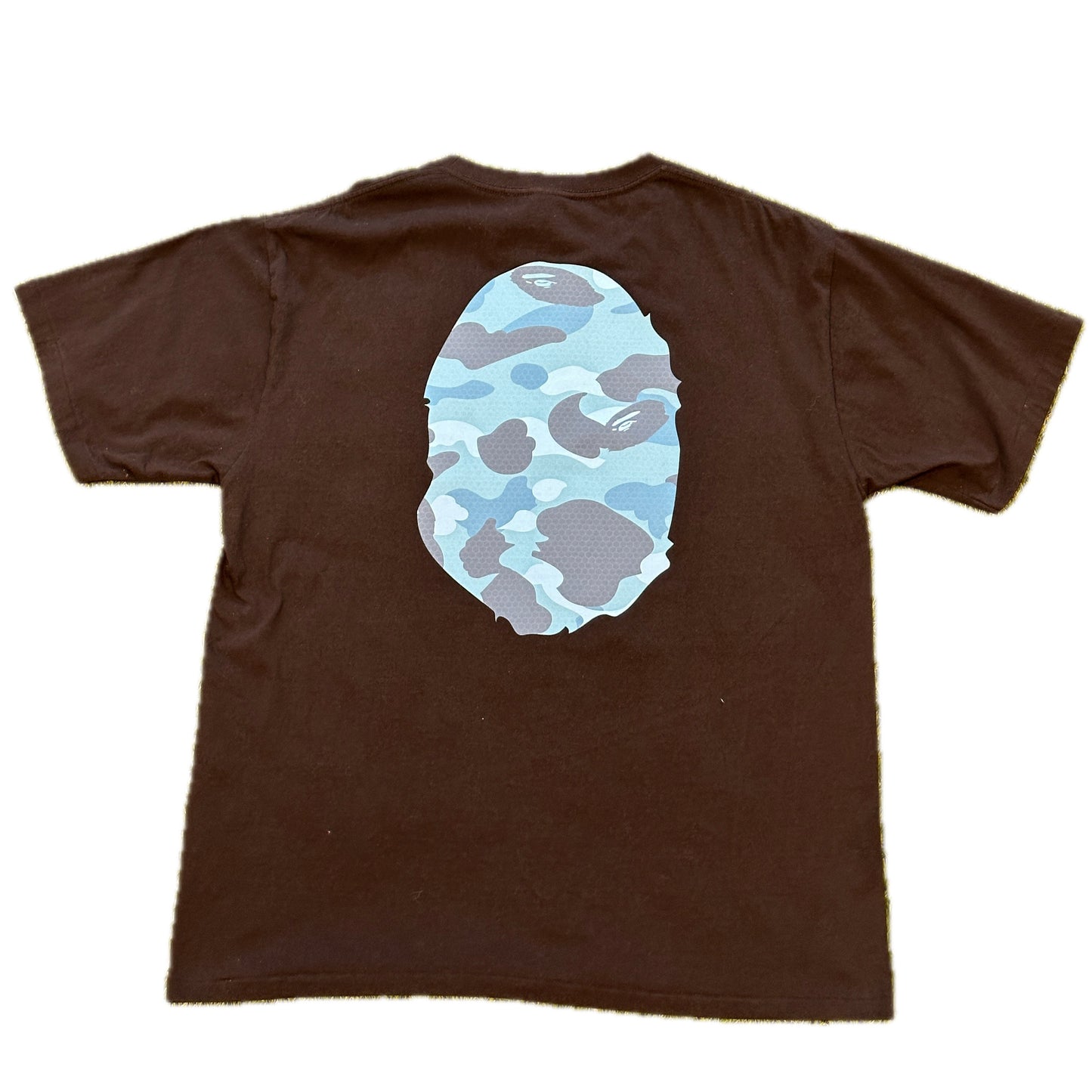 Bape ABC Blue Ape Head Vintage Tee Shirt Black