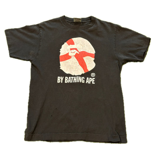 Bape Ape Head War Paint Vintage Tee Shirt Black