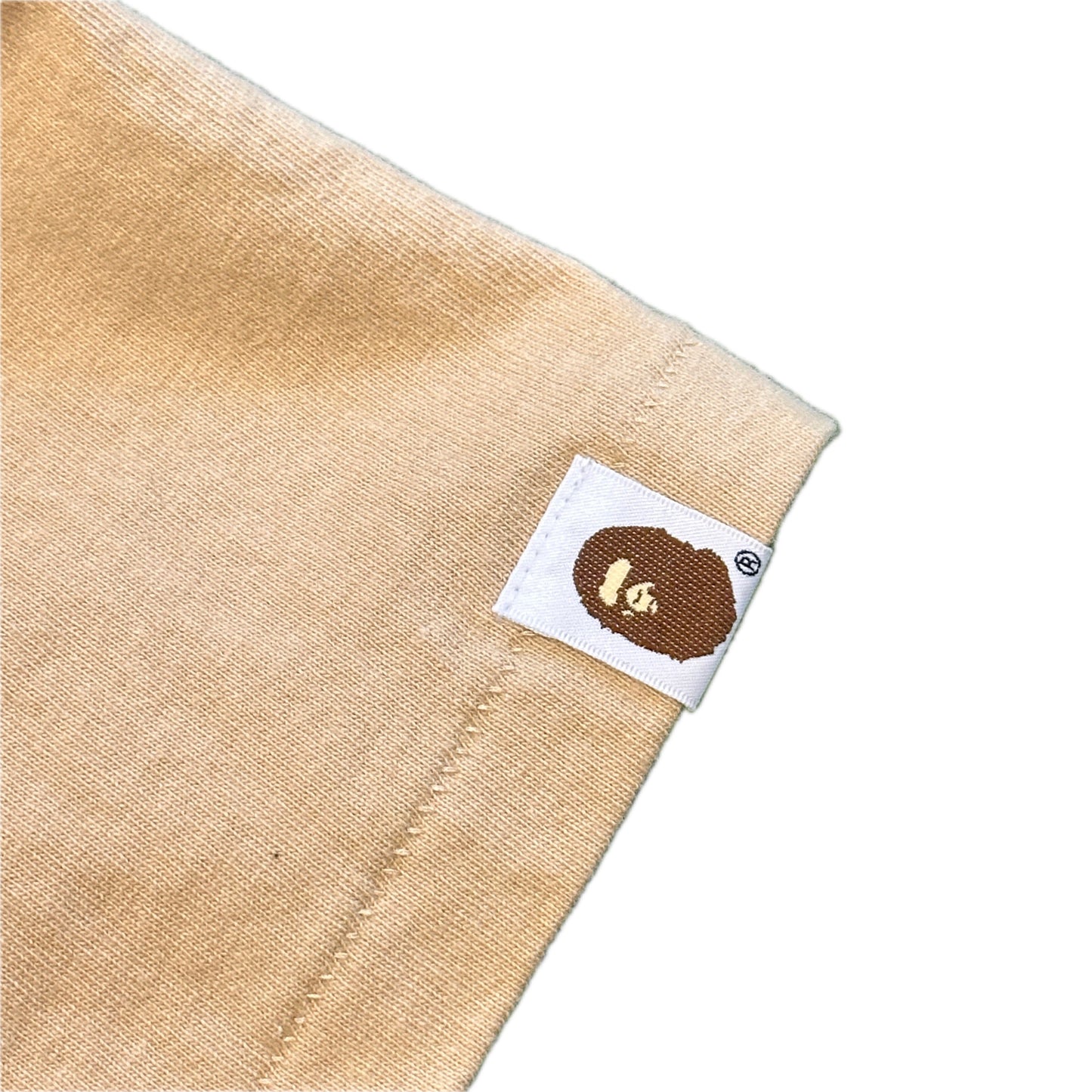 Bape Zipper Shark Vintage Tee Shirt Tan (2021) - Size XXL