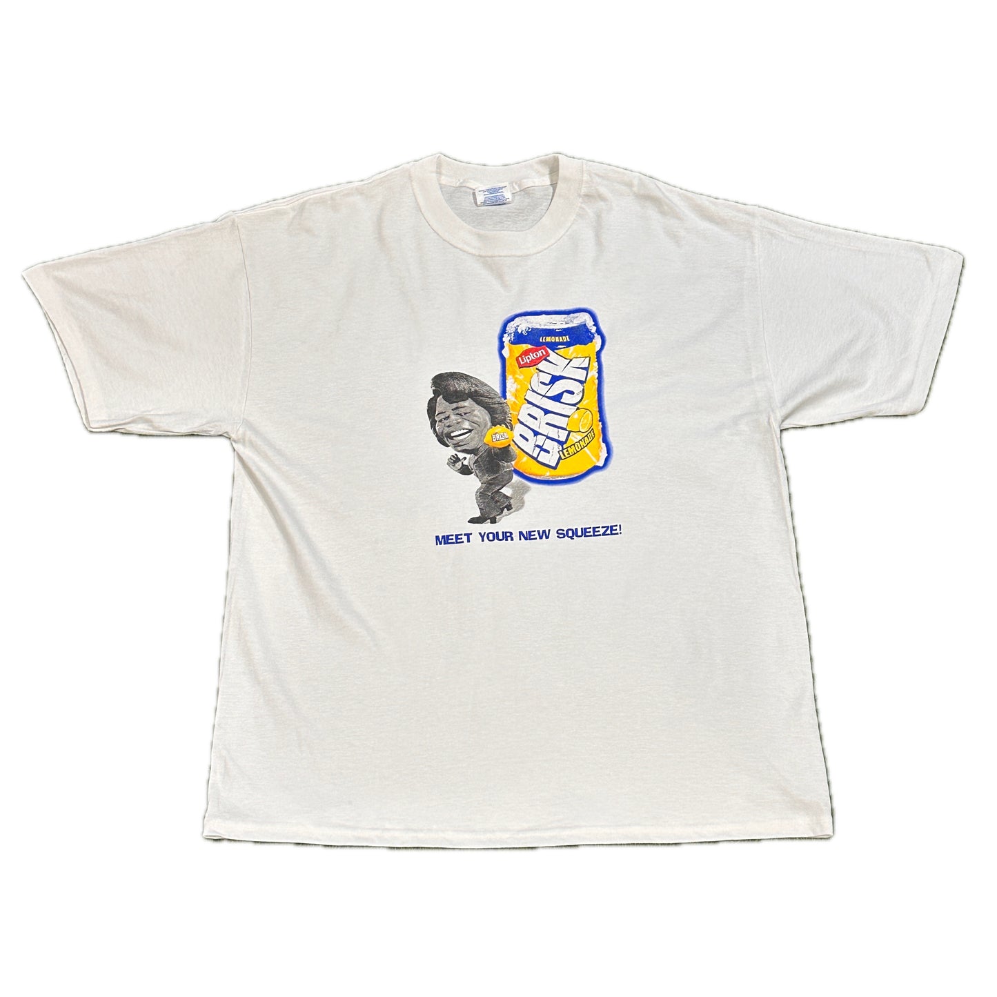 Lipton Brisk RIck James Tee Promotional Deadstock Vintage Tee Shirt White (2003) - Size XL