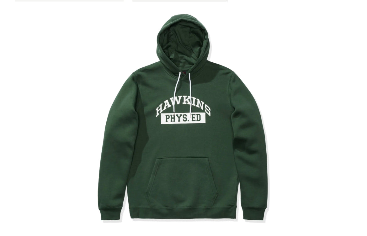 Nike Stranger Things Hawkins High Hoodie Green - CQ3655 323