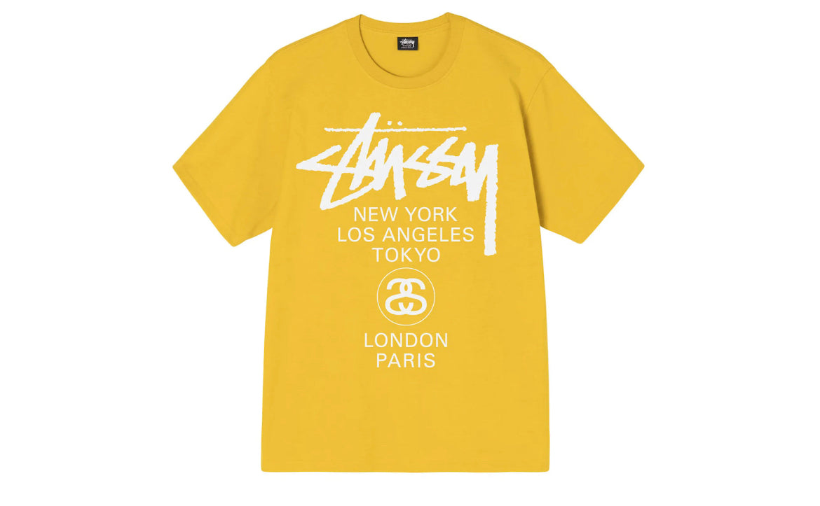 Stüssy World Tour Tee Shirt Honey