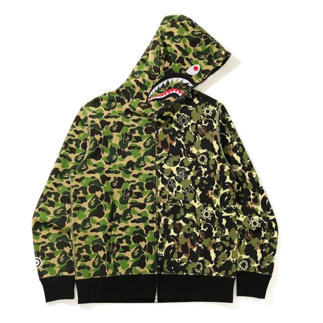 Bape x UNKLE Wide Full Zip Hoodie Green (SS21)