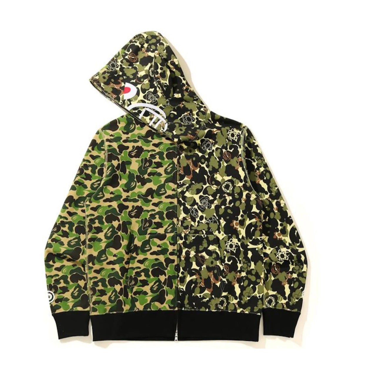 Bape x UNKLE Wide Full Zip Hoodie Green (SS21)