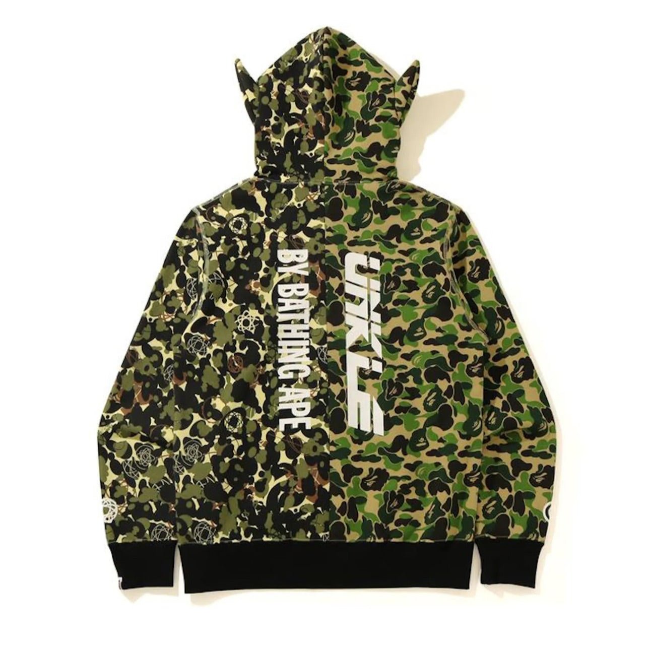 Bape x UNKLE Wide Full Zip Hoodie Green (SS21)