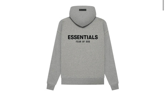 Essentials Fear of God Pullover Chest Logo Hoodie Dark Oatmeal - 192BT212113F