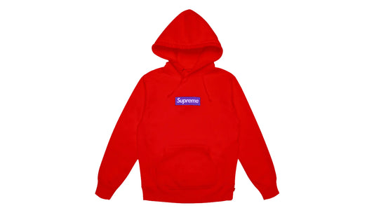 Supreme Box Logo Hoodie Red Purple