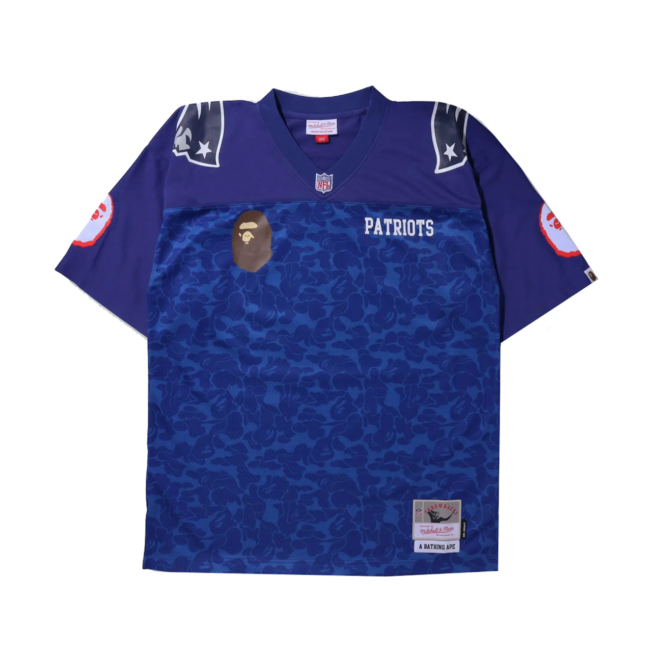 BAPE x NFL x MItchell & Ness New England Patriots Jersey (FW21)