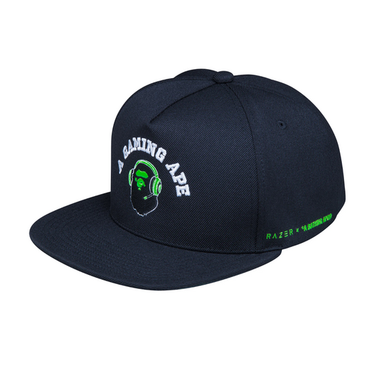 BAPE x Razer Snapback Cap Black Green (SS22)