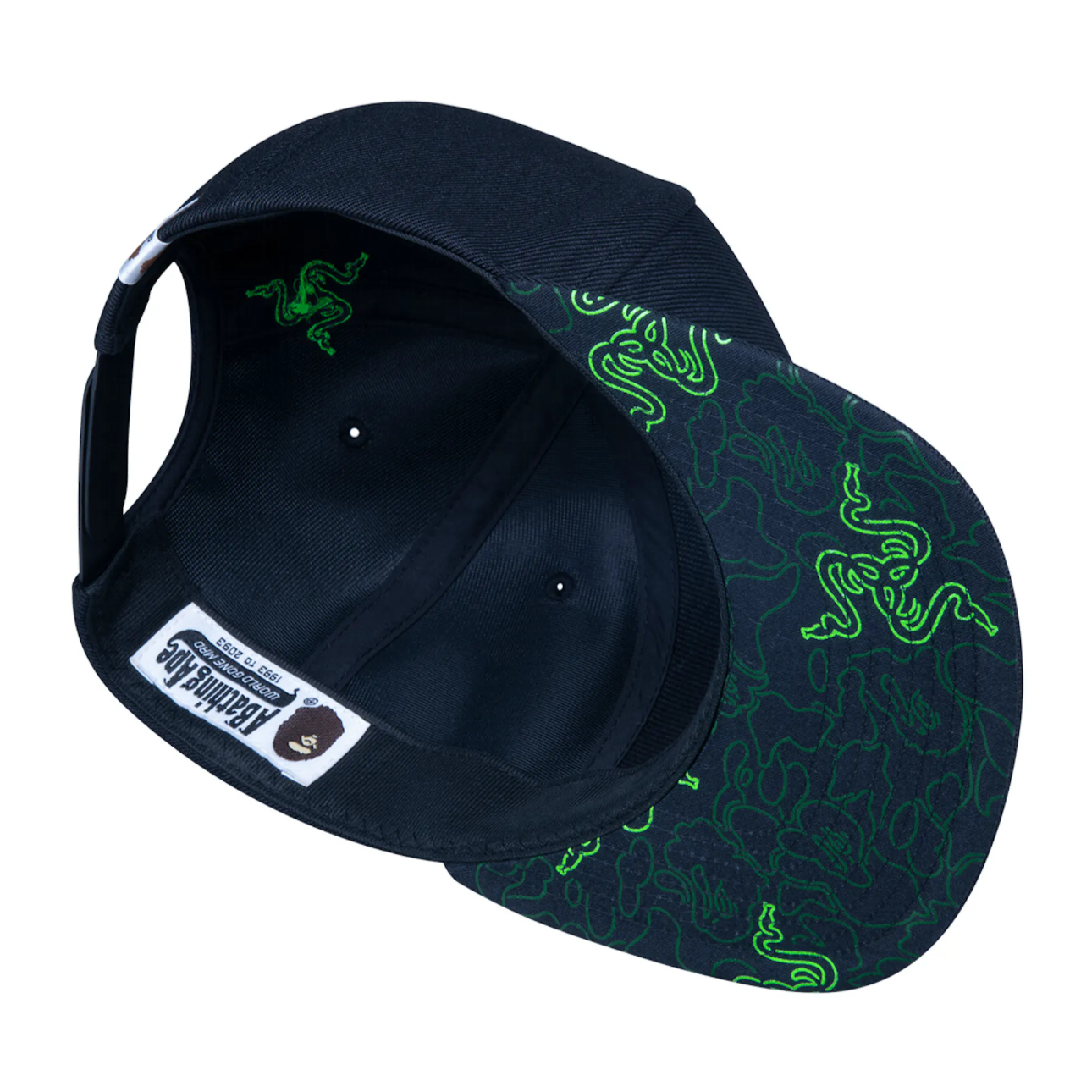 BAPE x Razer Snapback Cap Black Green (SS22)