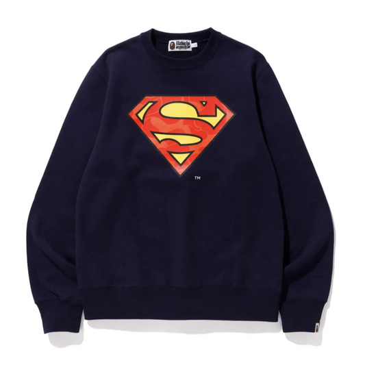 BAPE x DC Comics Graphic Superman Crewneck Navy (FW20)