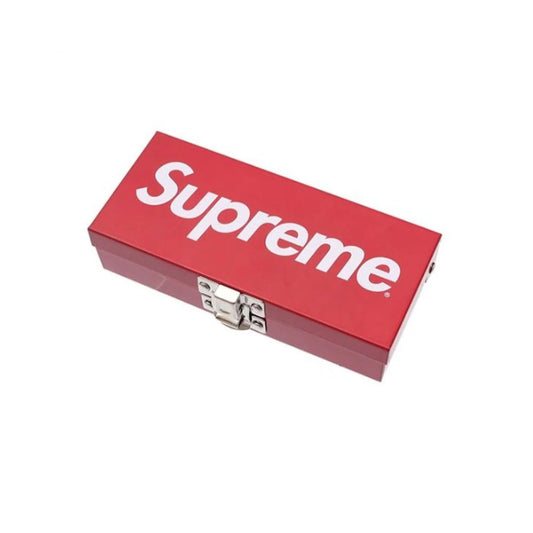 Supreme Small Metal Storage Box Red