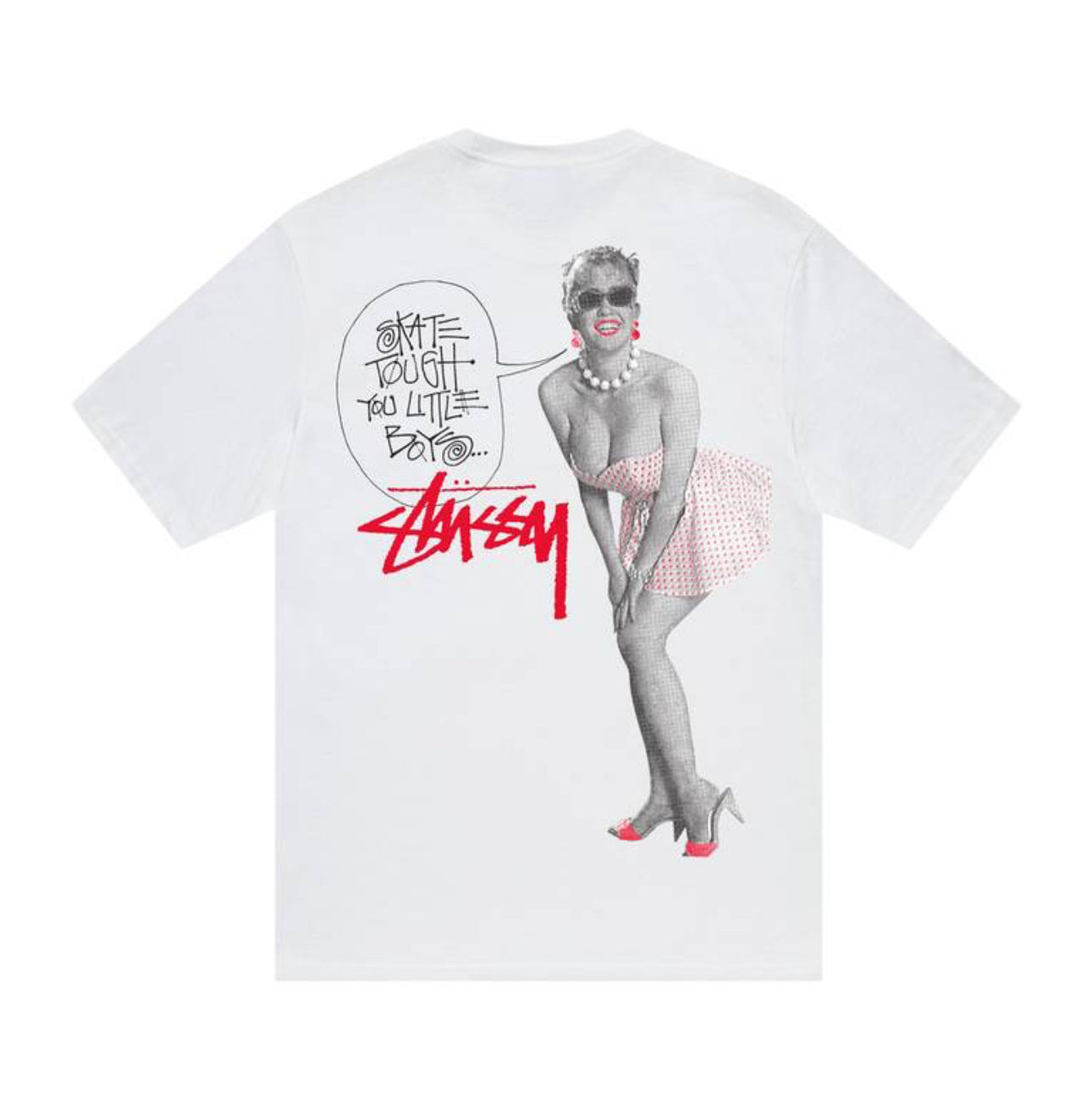 Stüssy Skate Tough Tee Shirt White