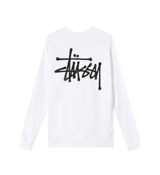 Stüssy Basic Long Sleeve Tee Shirt White