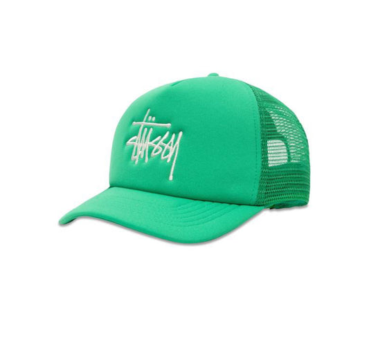 Stùssy Trucker Big Basic Snapback Kelly Green - 1311088 KELL