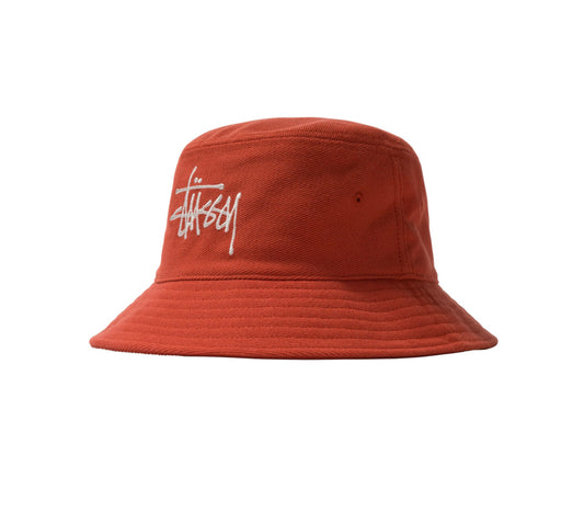 Stùssy Big Logo Twill Bucket Hat Orange - 1321024