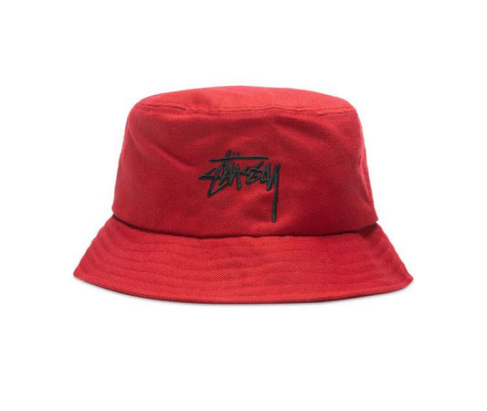 Stùssy Big Stock Bucket Hat Deep Red - 1321129