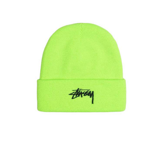 Stussy Stock Cuff Beanie Fluorescent Green - 1321020