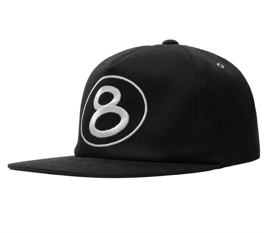 Stùssy Number 8 Cap Black - 1311020