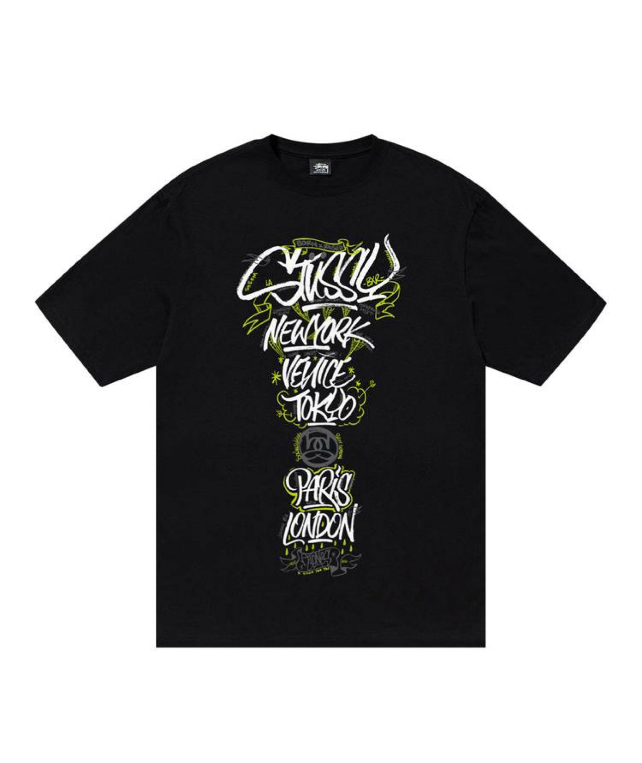 Stüssy x Born X Raised Handstyles Tee Shirt Black - 3903853