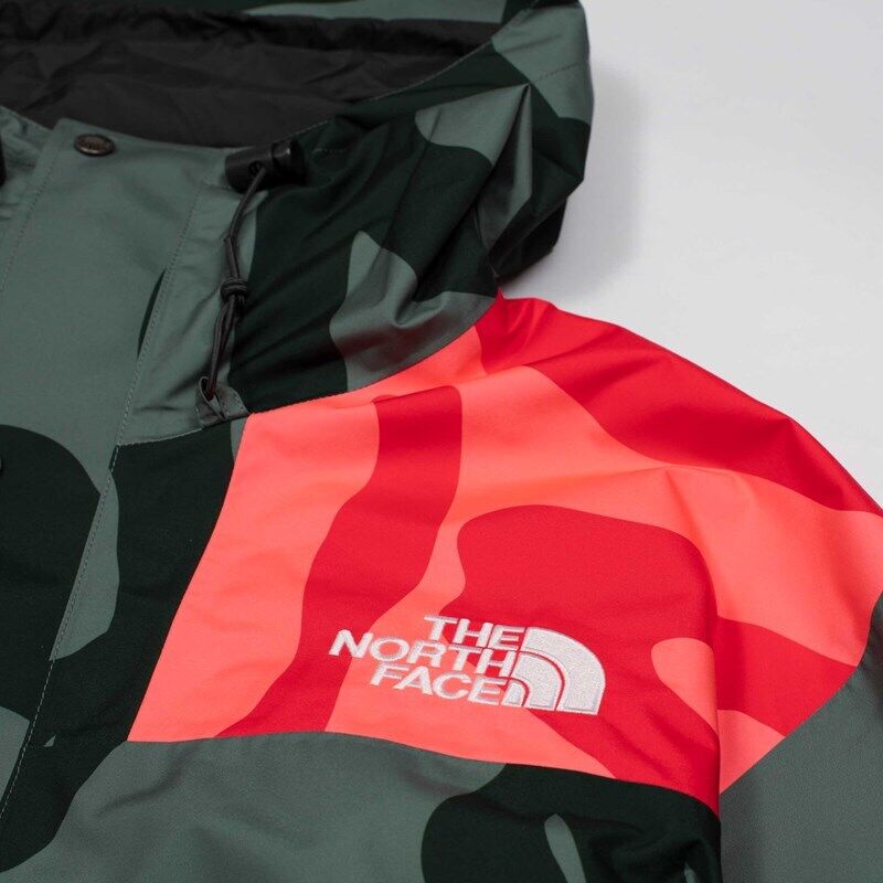 KAWS x The North Face Retro 1986 Mountain Jacket Balsam Green 86 Print F/W 21 - NF0A7WL75Y1