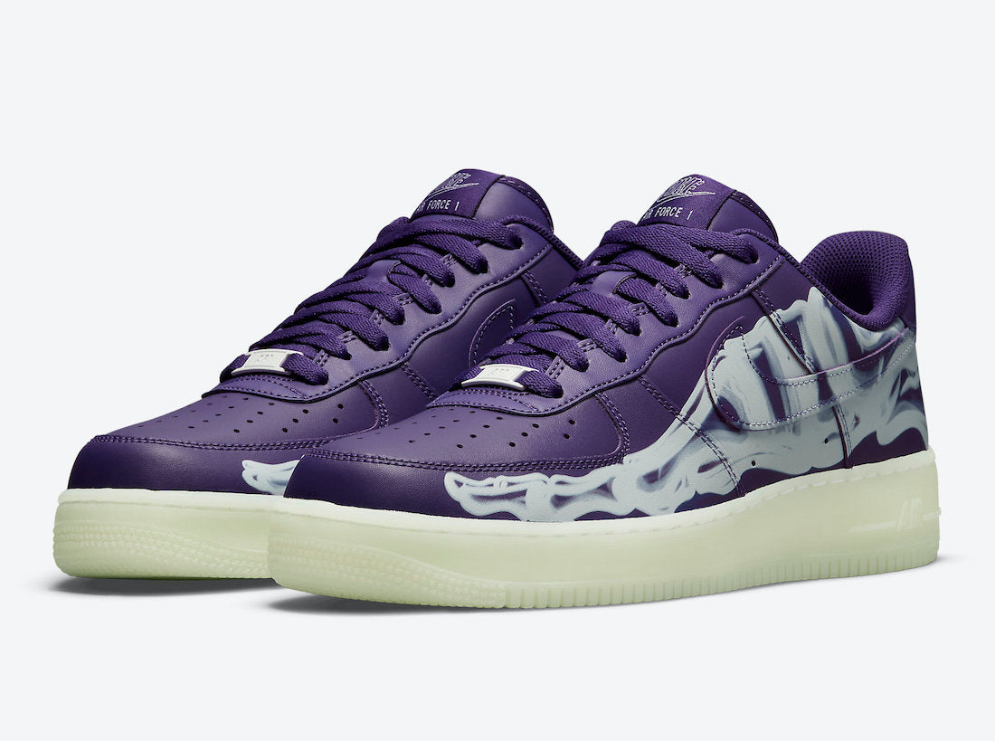 Nike Air Force 1 '07 QS Purple Skeleton (2021) - CU8067 500