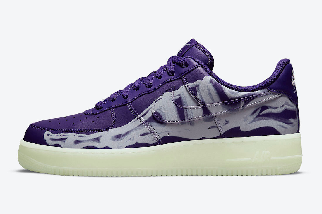 Nike Air Force 1 '07 QS Purple Skeleton (2021) - CU8067 500