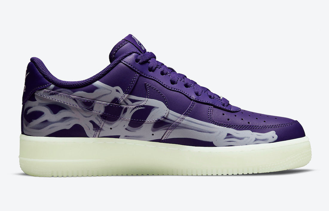 Nike Air Force 1 '07 QS Purple Skeleton (2021) - CU8067 500