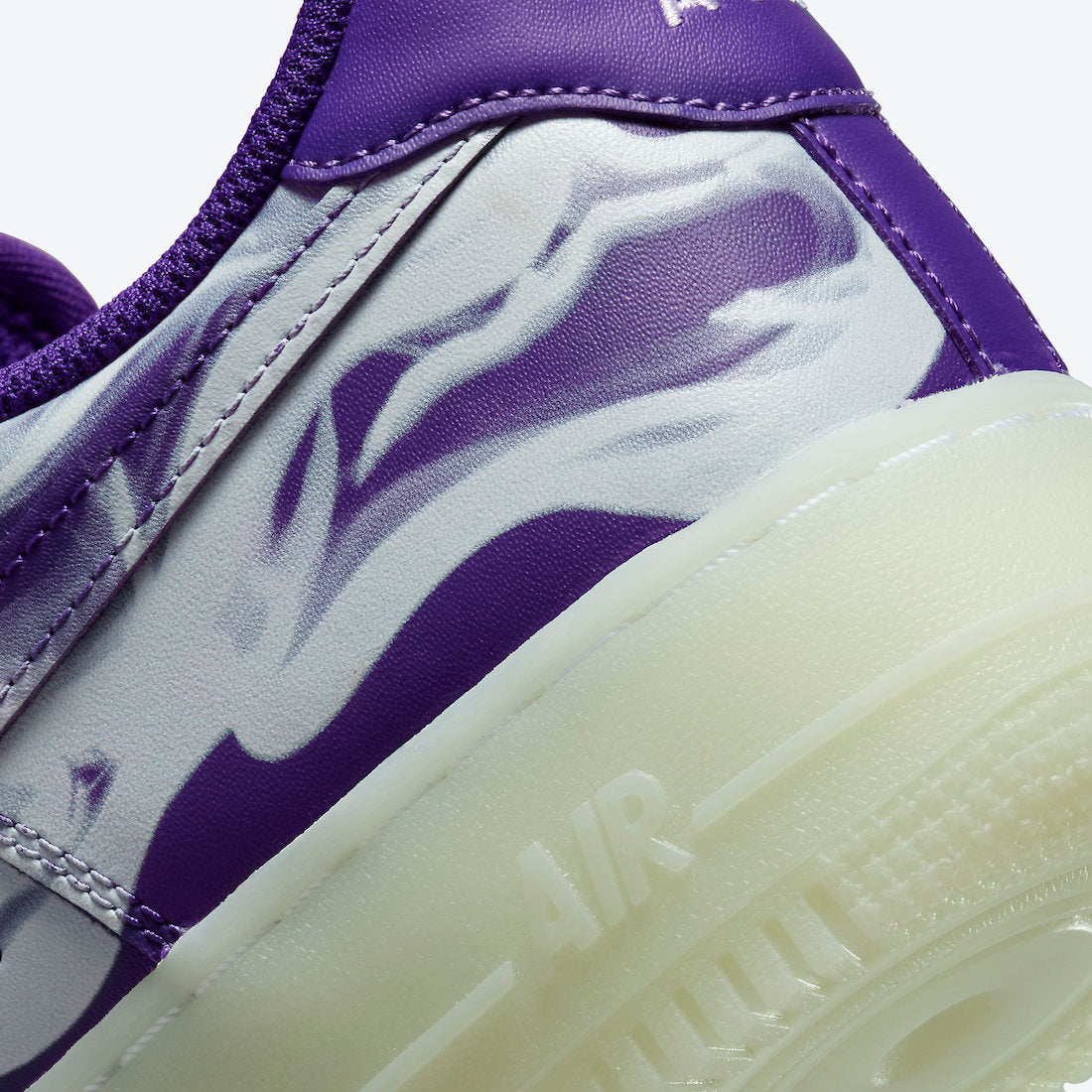 Nike Air Force 1 '07 QS Purple Skeleton (2021) - CU8067 500