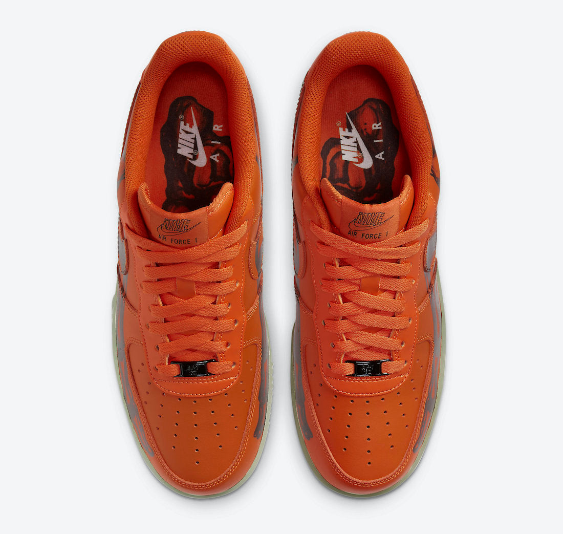 Nike Air Force 1 '07 Skeleton Orange (2020) - CU8067 800