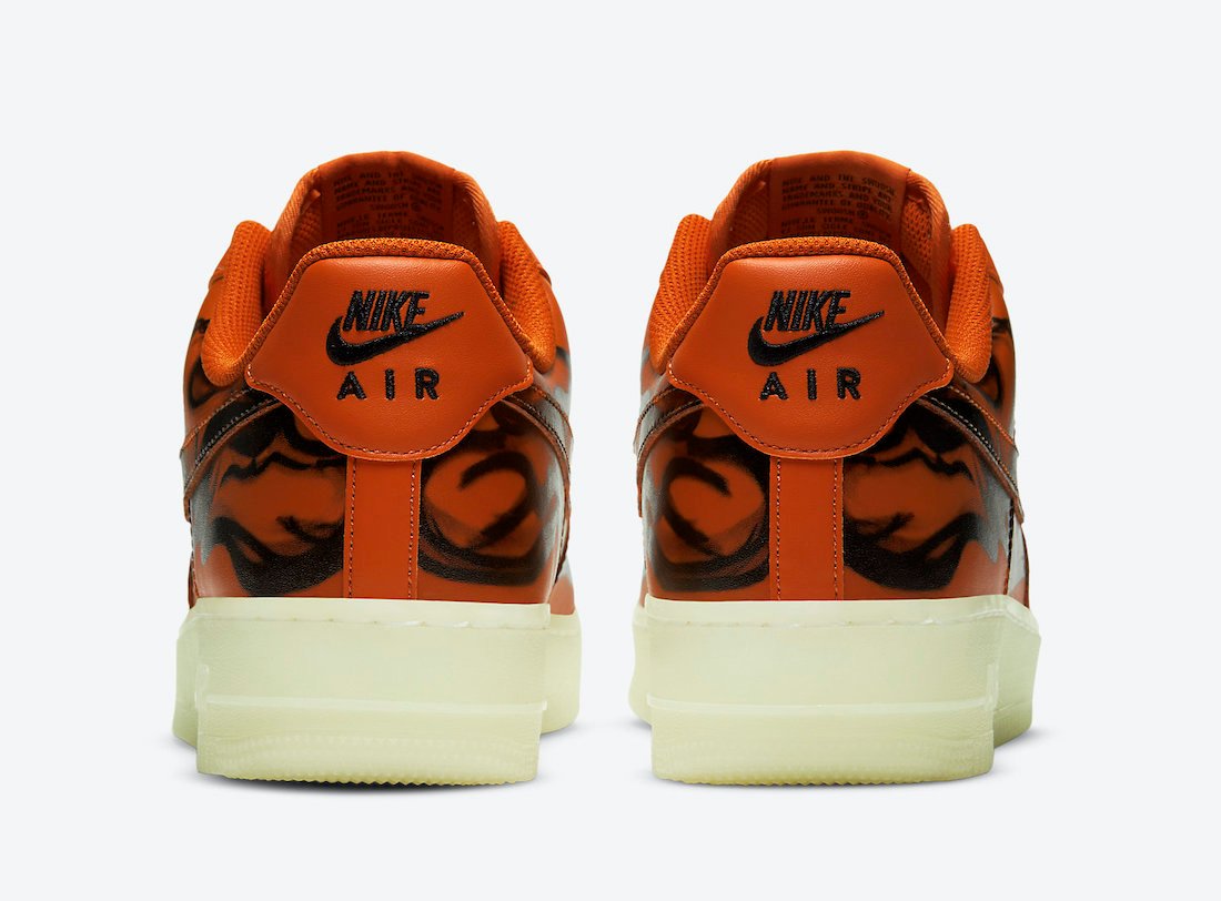 Nike Air Force 1 '07 Skeleton Orange (2020) - CU8067 800