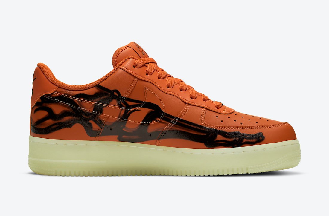 Nike Air Force 1 '07 Skeleton Orange (2020) - CU8067 800