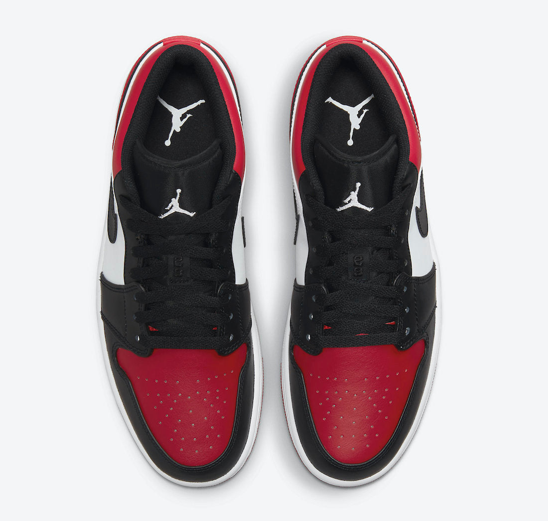 Nike Air Jordan 1 Low Retro Bred Toe - 553558 612